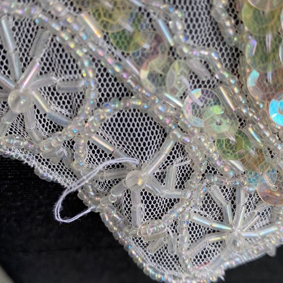 Beaded Lace Collar/Necklace with Sequins Vintage NWT - Picture 4 of 10